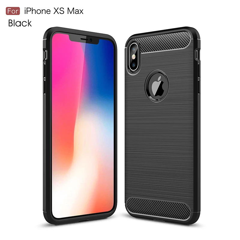 

Vevice Soft Silicone Carbon Fiber Case For iPhone XS MAX XS XR X 8 7 6 6S Plus 5 SE 5S Fashion Back Cover For iPhoen XR XS MAX