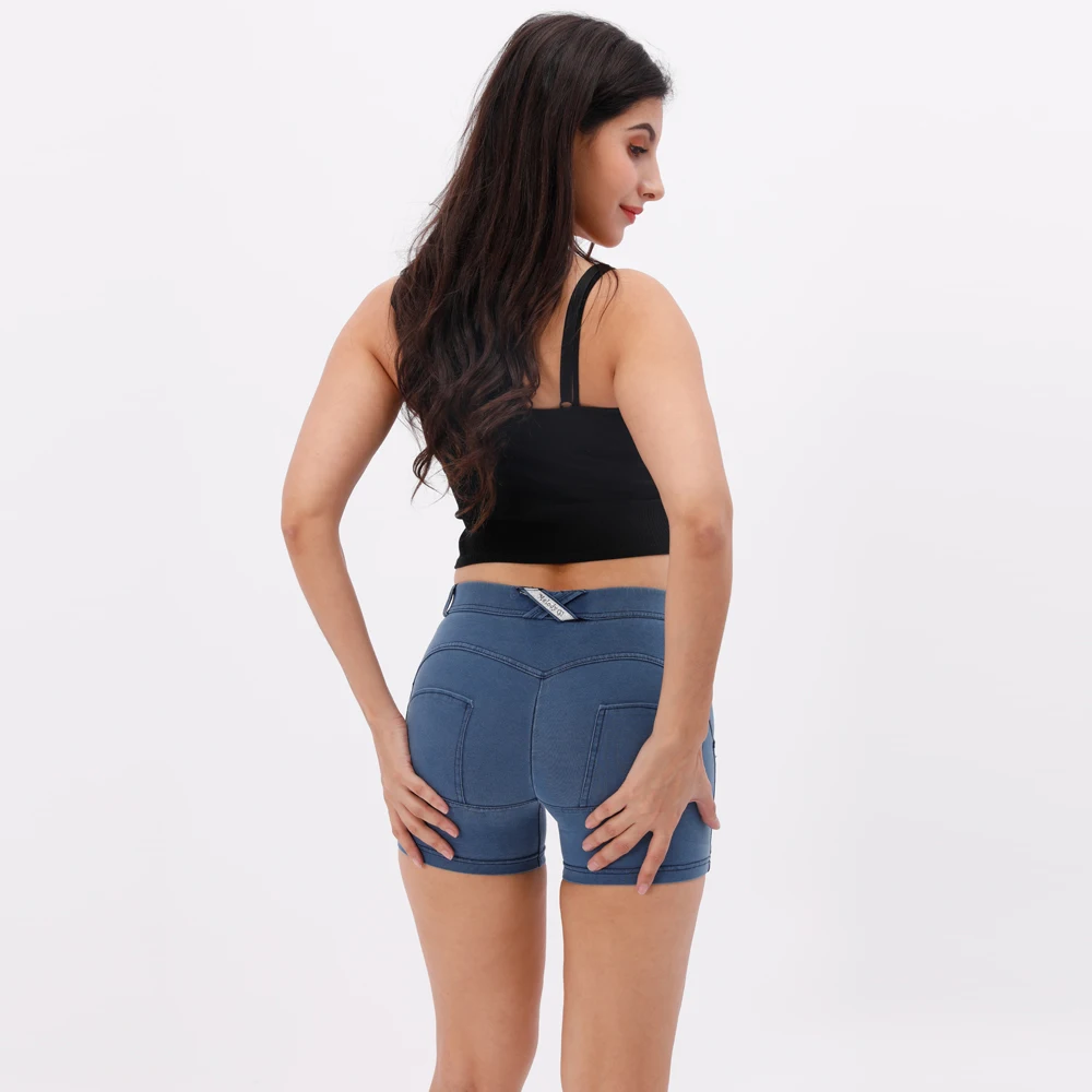 Melody four ways stretchable Cotton Spandex Yoga Shorts Gym Leggings