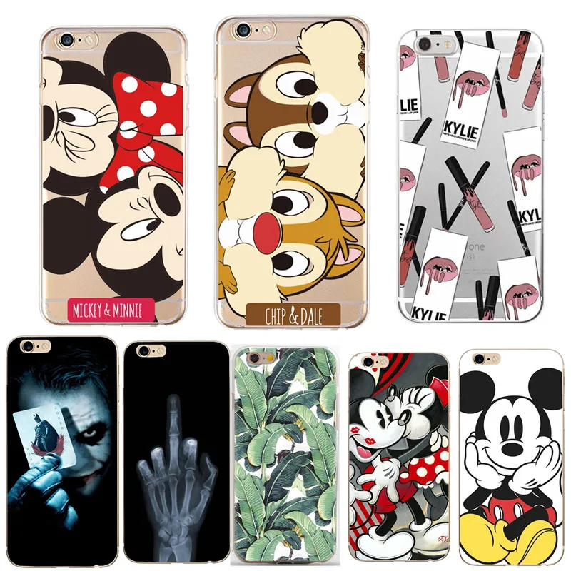 

Cute Cartoon Patterned Phone Case For iphone X XS 8 7 Plus 6 6S Cases Soft Silicone Cover For Capinha iphone 5 5s SE Coque