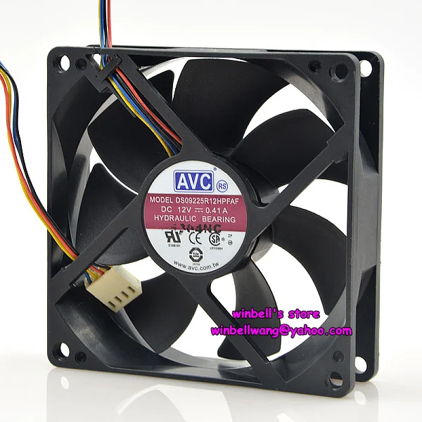 

Original AVC 9025 9cm fan DS09225R12HPFAF PWM 4wires 12V 0.41A CPU fan ~