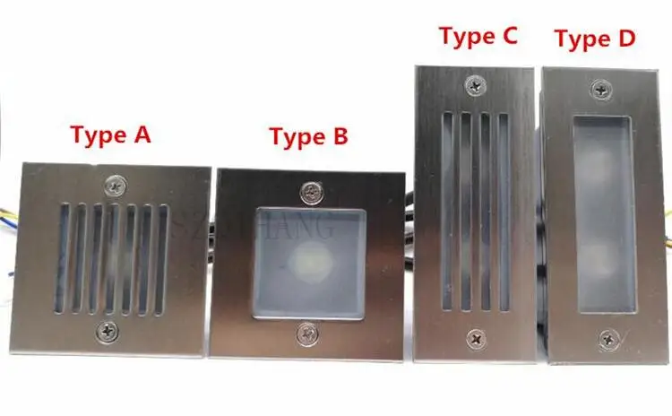 Уличный 3 Вт 6 Вт светодиодный ступенчатый светильник IP68 алюминиевый Встроенный лестничный угловой светильник водонепроницаемый встраиваемый настенный лестничный светильник