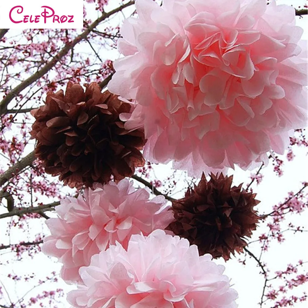 3 размера (20 см 25 35 см) 12 шт. тканевая бумага Pom Poms Свадебная вечеринка домашний