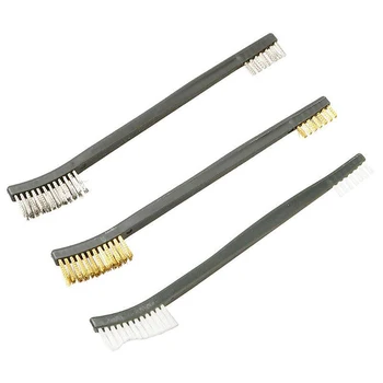 

Airsoft 3pcs/Set Wire Brush Cleaning Kit For Hand Gun Hunting Tactical Shortgun Rifle Cleaning Tool Brush Set Outdoor
