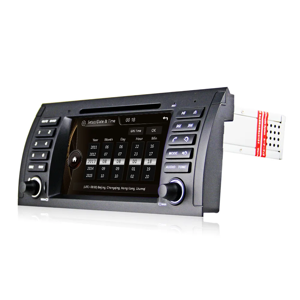 Discount Eunavi single 1 Din 7" Car DVD Player car radio GPS navigation For BMW E53 X5 E39 With Canbus steering wheel control Bluetooth 1