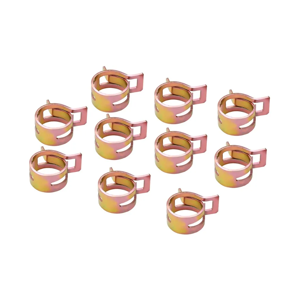 

Mayitr Hose Spring Clip 6/9/10/12/14/15mm Spring Clip Fuel Line Hose Water Pipe Air Tube Clamps Fastener 60pcs/set