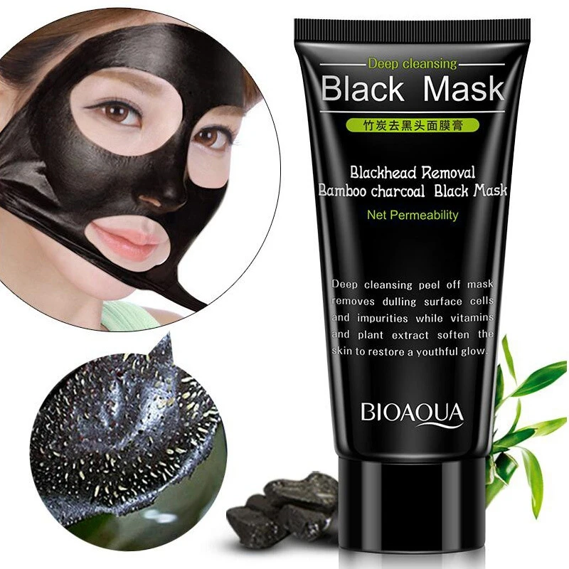 

Blackhead Removal Bamboo Charcoal Black Mask Deep Cleansing Peel Off Mask Pores Shrinking Acne Treatment mee-eter verwijderaar
