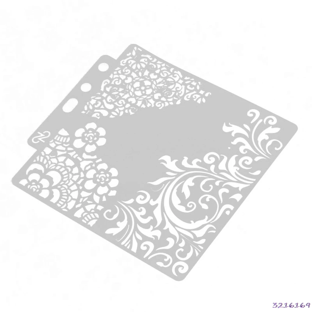 

Flower Stencils Template Painting Scrapbooking Embossing Stamping Album Card