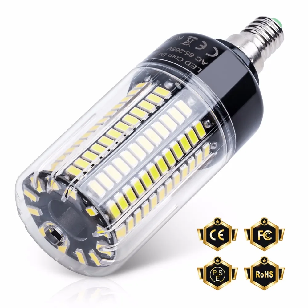 E27 LED 램프 SMD 5736 E14 LED 전구, 220V, 110V, 가정용 주방 루미나리아 전구, 스마트 IC 램프, 3.5W, 5W, 7W, 9W, 12W, 15W, 20W
