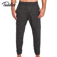 Taddlee брендовые Леггинсы мужские спортивные для тренировок и бега обтягивающие базовые длинные штаны Бодибилдинг нижние спортивные брюки с карманами фитнес