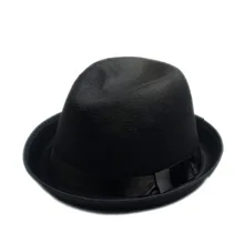 Унисекс для мужчин женщин шерсть фетр fedora шляпа флоппи ленты Группа Англия Панама Джаз элегантный gorras hombre Гангстерская шляпа
