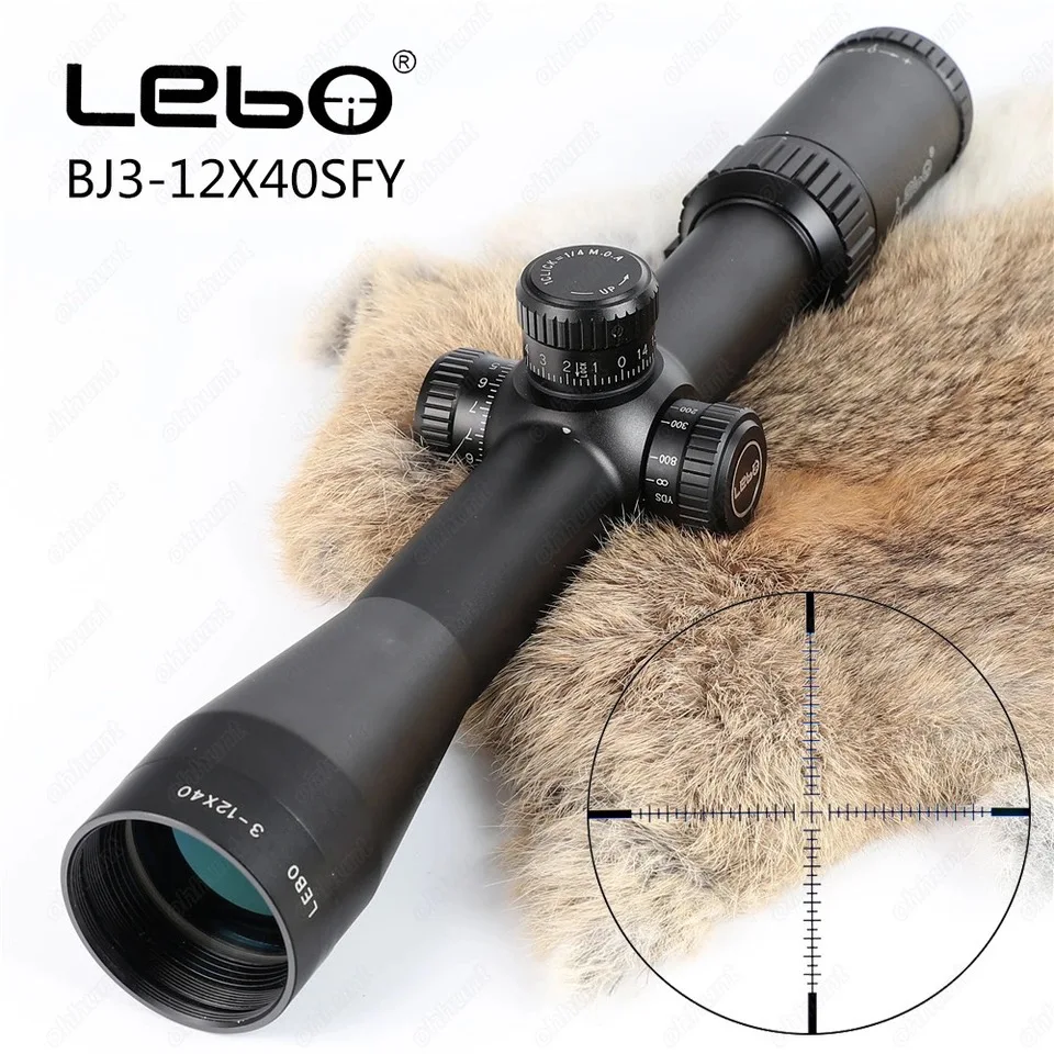 LEBO BJ 3 12X40 SFY First Focal Plane Rifle Scopes Side Parallax Glass Etched Reticle rifle