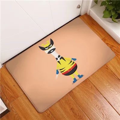 Новые Придверные коврики супер герой принты животных из мультфильмов коврики для кухни ванной 40X60or50x80cm - Цвет: 4