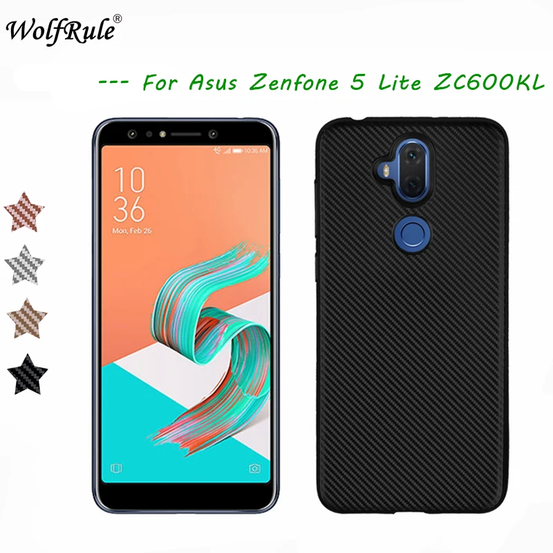 WolfRule ASUS ZenFone 5 Lite ZC600KL роскошный чехол с полной защитой из углеродного волокна