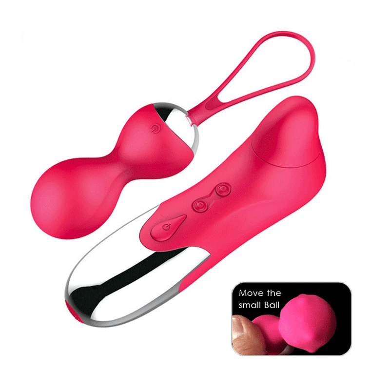 EASY.LOVE L Vaginal Training Ball Vibrator With Vibrating Controller Eggs exercises Smart Love Ball Remote Pump Eggs Vibrator