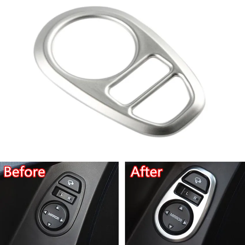 

YAQUICKA Car Interior Rearview Rear view Mirror Adjust Switch Cover Trim Sticker For Hyundai Creta IX25 2015 2016 2017 Styling
