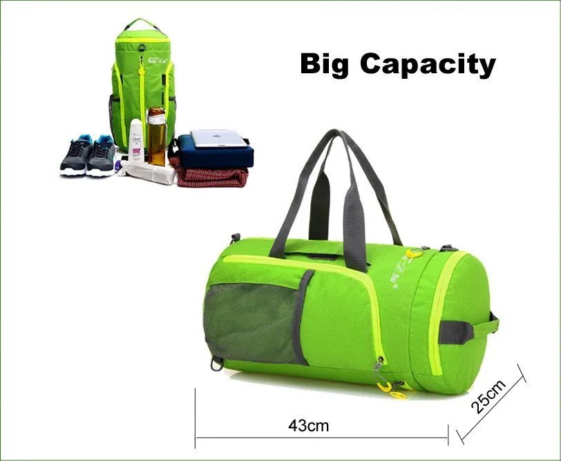 BG01 складной Фитнес сумки женская спортивная сумка Для мужчин тренировочные спортивная сумка для занятий йогой, спортивная сумка для отдыха на открытом воздухе водонепроницаемая Нейлоновая Сумочка
