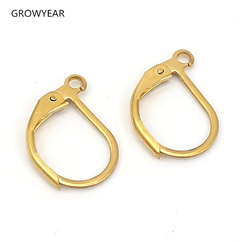 Nickel Free Stainless Steel Jewelry Findings Earring And Components Golden Earring Finding Hooks