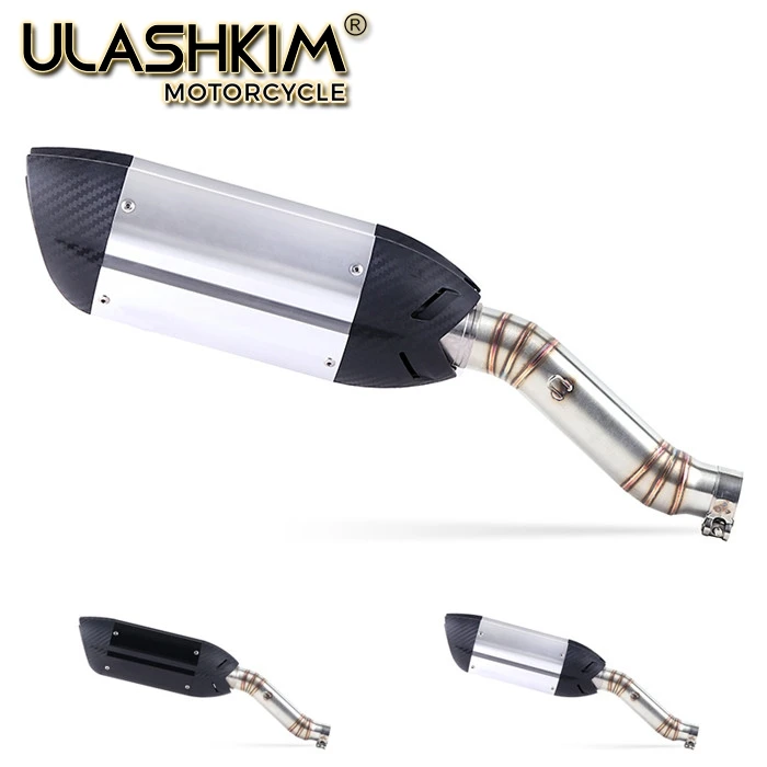 

Motorcycle Full Exhaust System Muffler Escape Modified Contact Middle Link Pipe Tube Slip On For Honda CBR300 CBR300R