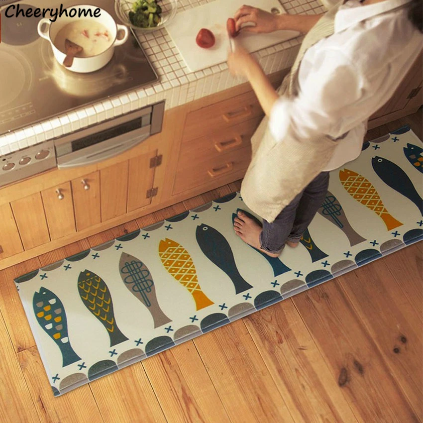 

50x80cm Door Mats Kitchen Bathroom Home Decoration Entrance Door Mat Hallway Home Mat Absorbent Non-slip Mats Carpet Strips