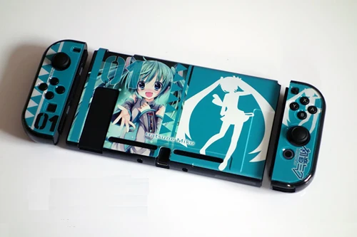 Защитный чехол Dockable для nintendo Switch с R+ L Joy-Con накладками контроллера - Цвет: Hatsune Miku Case