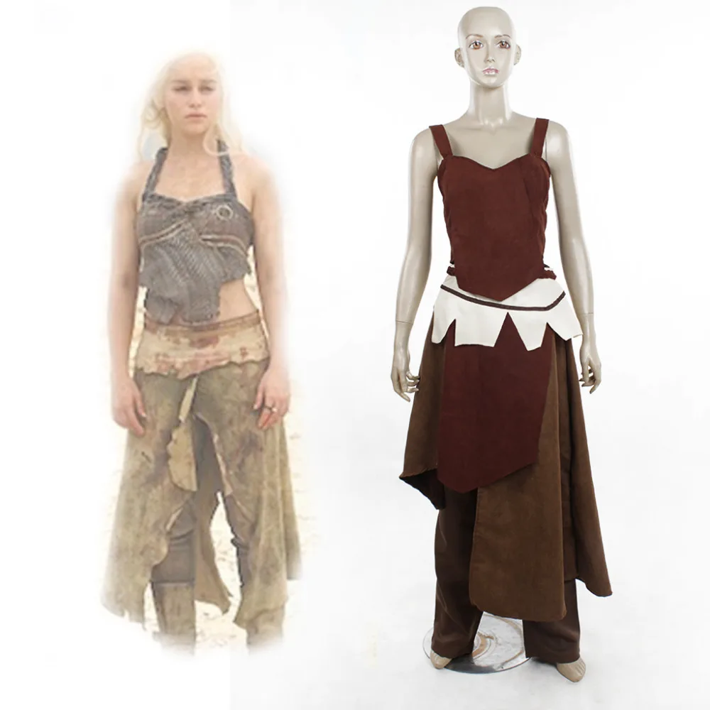 Daenerys Targaryen Dothraki костюм для взрослых женщин Хэллоуин карнавальный костюм|game of thrones