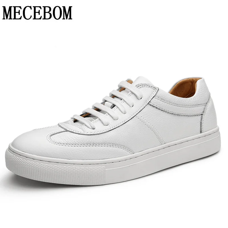 

Men's Luxury White Shoes Quality Genuine Cow Leather Shoes For Male Comfortable Men Casual shoes Men Sneakers 157m
