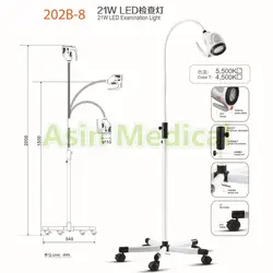 Новое поступление; 21 W LED Хирургическое Спецодежда медицинская экзамен свет переносной экспертизы свет CE одобрение fda