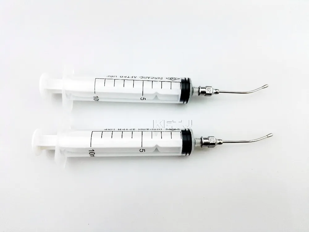 Gavage Crop Needle Feeding Syringe 10ml W 1.2mm x 40mm 12 Curve