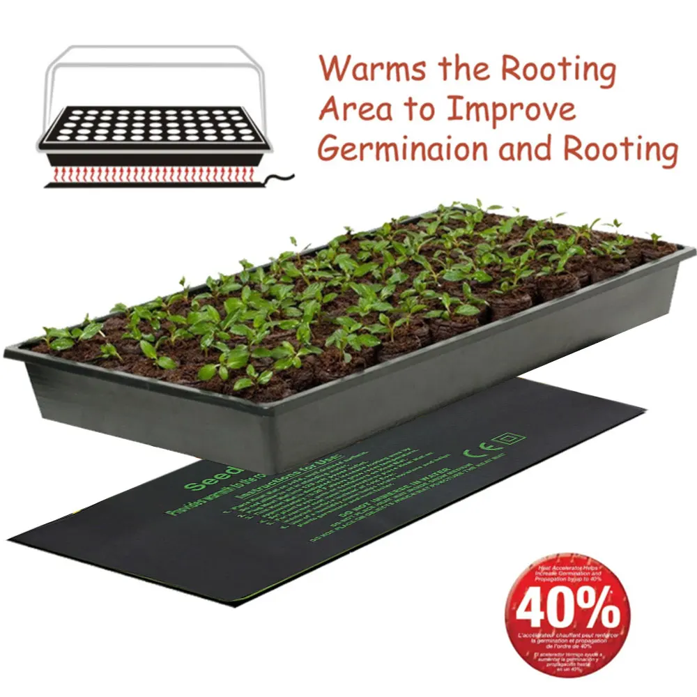 Plant Heating Mat 24*52CM 52*52CM 121*52CM Seedling Flower Electric Blanket Waterproof Warm Durable Hydroponic Heating Pad