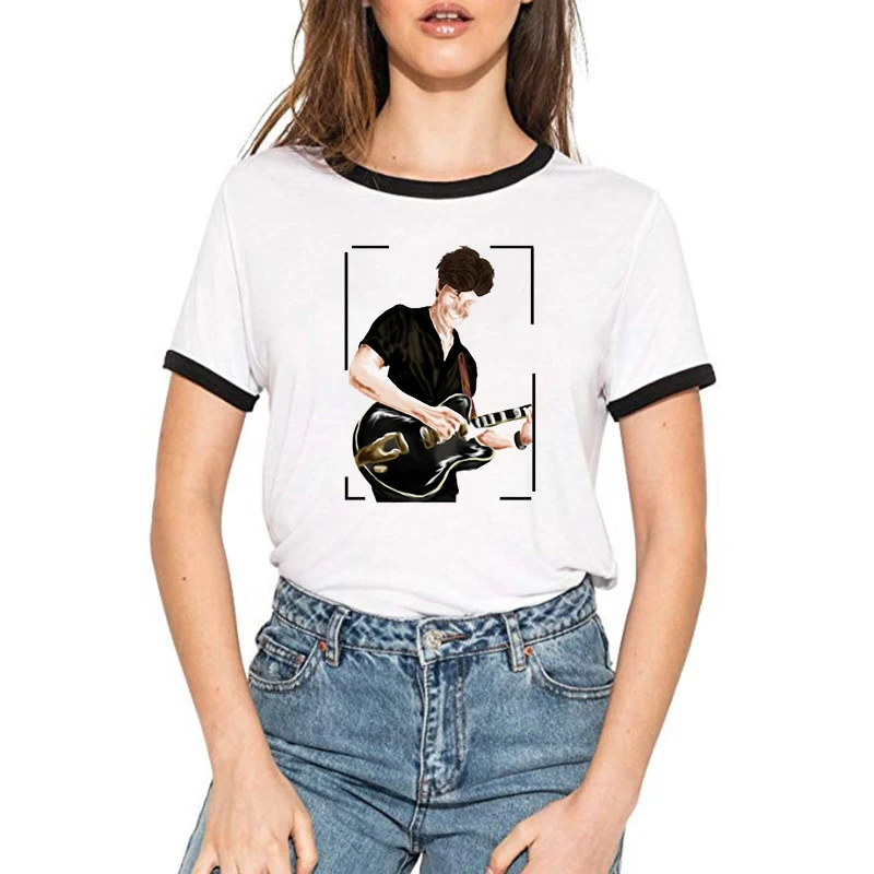 

Hip Hop Short Sleeve T-shirt Shawn Mendes Harajuku Women Fans Clothes 2019 Kpop Kawaii Plus Size Camiseta Mujer