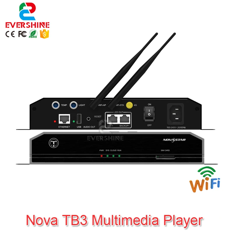 Мультимедийный плеер серии Novastar Taurus TB1/TB2/TB3/TB6/TB8 поддерживает двойной режим Wi-Fi и синхронное и Асинхронное переключение