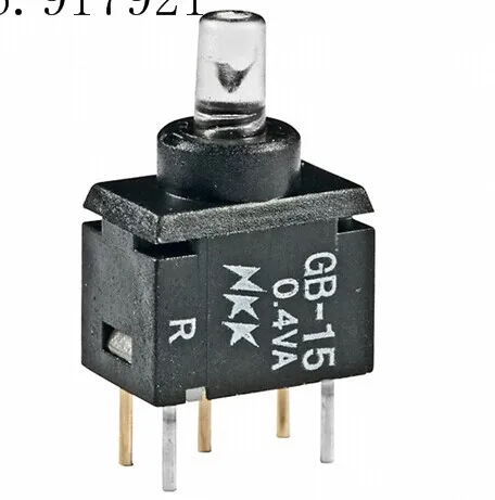 

[ZOB] GB15JPD imported from Japan nkk day open GB15JVF button switch GB15JPC emission type GB15JHF --10pcs/lot