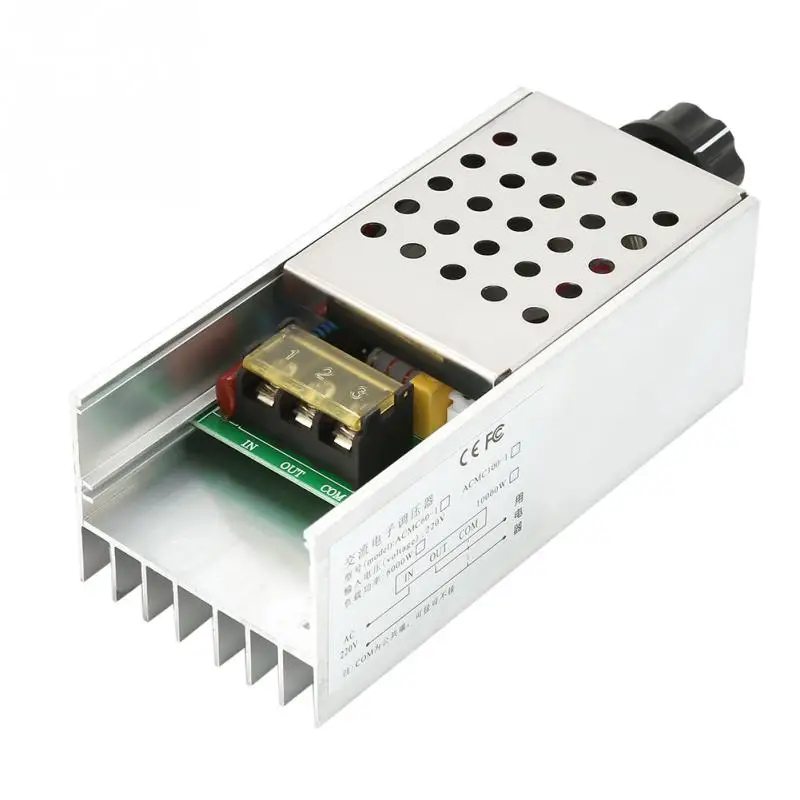 

6000W Speed Controller AC 220V SCR Electric Voltage Regulator Dimmer Motor Speed Temperature Controller Regolatore di tensione