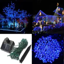 Hot Sale 100 LED 17M Solar Power Waterproof IP44 Outdoor Garden Christmas Party Decoration String Fairy