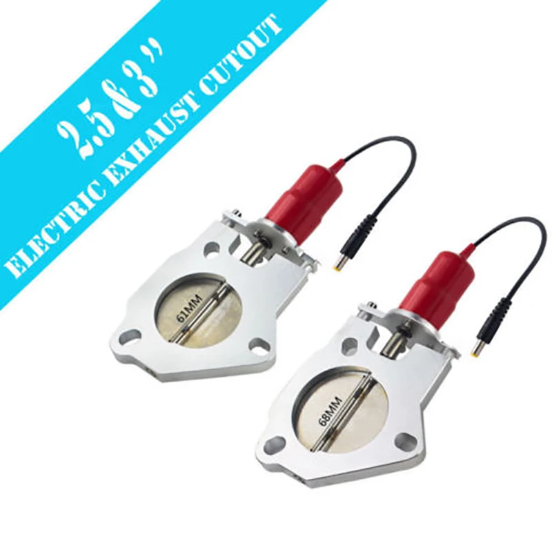 

3'' 76mm Electric Exhaust Muffler Valve Cutout Motor Kit Remote Control