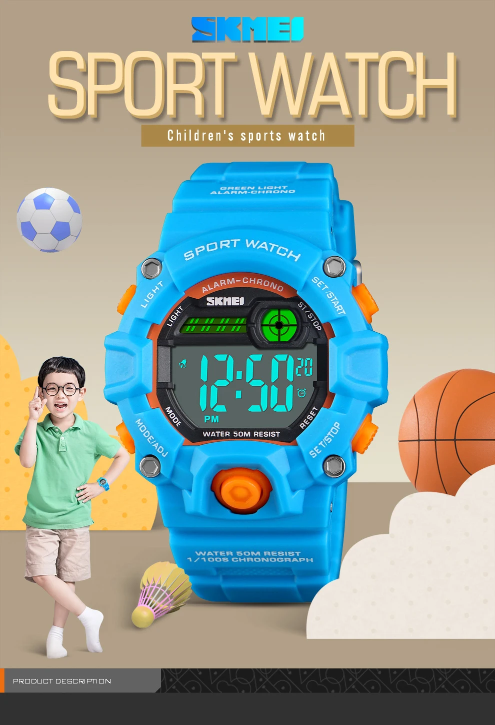 SKMEI Модные кварцевые цифровые часы для мальчиков и девочек дети Водонепроницаемый часы Спорт на открытом воздухе двойной Дисплей детские наручные часы montre enfan