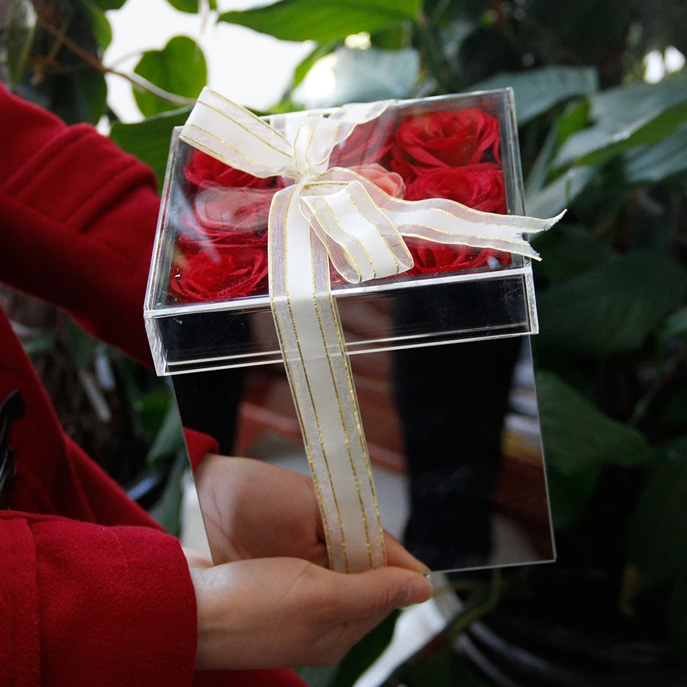 Mirror-Acrylic-Flower-Box-Mirror-Case-Holy-Gift-The-New-Year-Christmas-Valentine-s-Day-Gift
