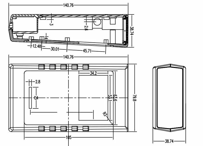 plastic electronics handheld junction housing (14)