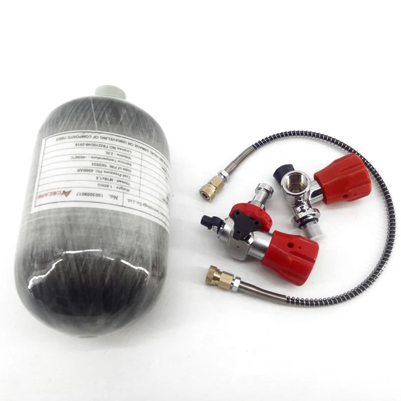 AC52011 2L Mini Scuba High Pressure Cylinder 4500Psi Cylinder 300Bar Paintball Tank Valve With Filling Station Diving Cylinder