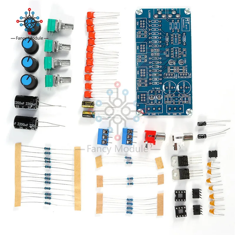 NE5532 OP-AMP ايفي مكبر صوت نغمة EQ لوحة تحكم المضخم DIY أطقم NE5532 OP-AMP ايفي مكبر صوت نغمة EQ لوحة تحكم المضخم DIY أطقم