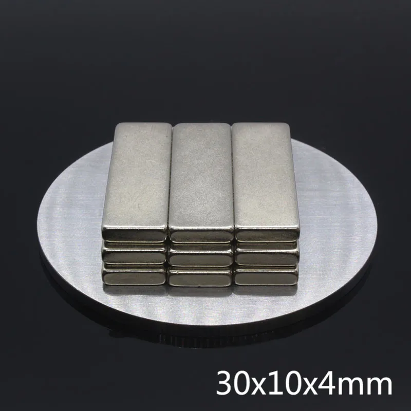 5 шт. блок Популярные Практическая Неодимовый Магнит 30x10x4 мм bulk супер сильный магнит бар редкоземельные мощные магнитные магнит