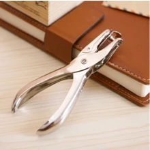 Премиум перфоратор одиночный высокого качества Дырокол может пробить бумагу кожа ПВХ карты Горячая Deli 0114