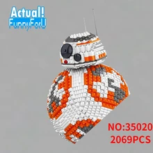 NEW UCS LELE 35020 2069PCS Poe Dameron Astromech droid BB-8 Robot Model Building Block Gifts Bricks Kids Toys