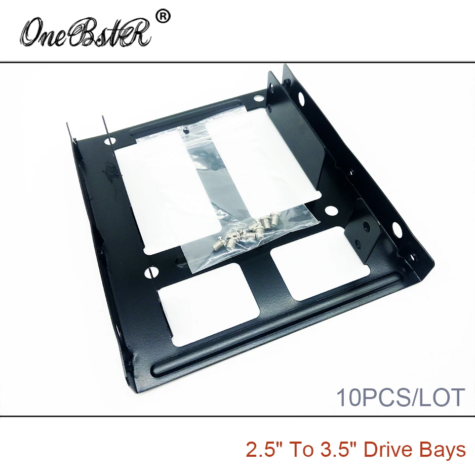 10 шт./лот 2 5 &quotSSD жесткий диск до 3 5&quot отсек HDD Монтажный кронштейн можно