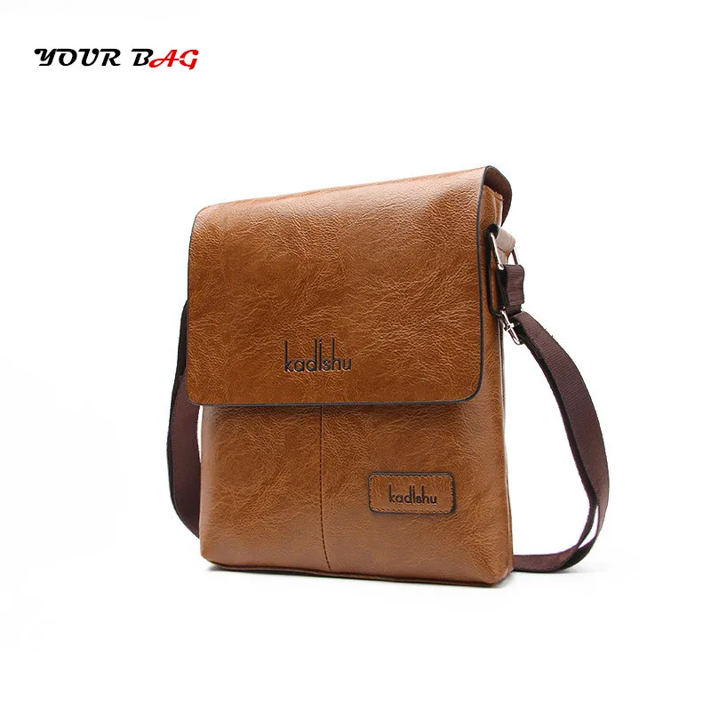 

UABG Brand Men 2018 PU Leather Bags Casual Business Male Vintage Shoulder messenger Bags Men's Flap High Quality Crossbody Bags