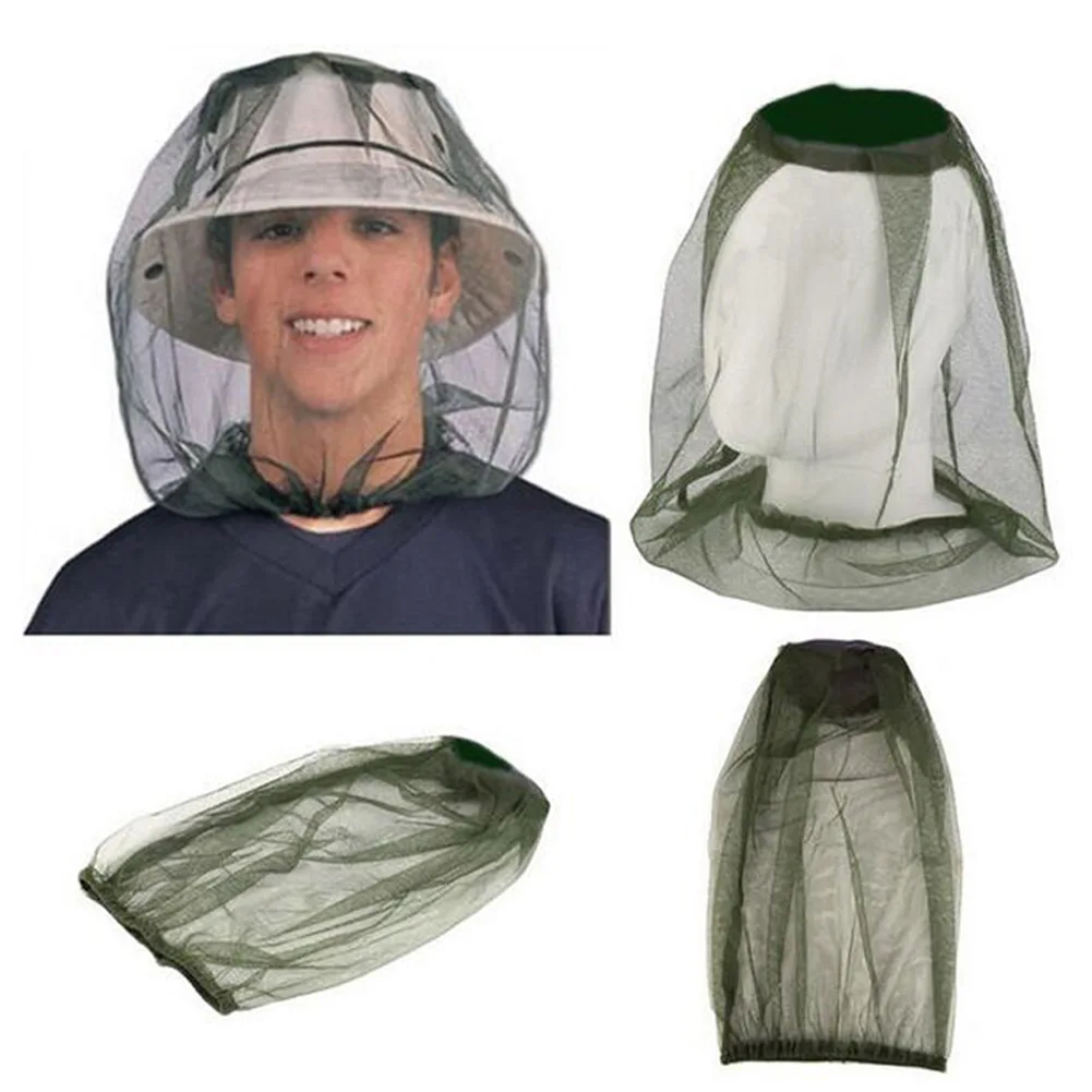 Outdoor Head protection net Anti Mosquito Midge Fly Insect Gauze Net Mask Fishing Camping Face