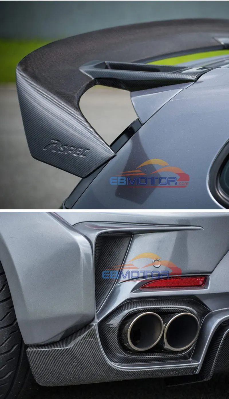 Real Carbon Fiber AS Style Rear Spoiler Trunk Wing 1pair For Volkswagen Scirocco 2009-2013 111