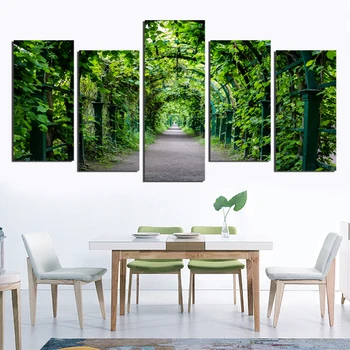 

Canvas Painting Print Wall Art Nature Landscape Poster 5 Pieces Summer HD Modular Pictures For Living Room Home Decor