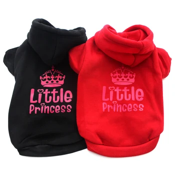 

Small Dog Cat Hoodie Sweater Cat Puppy Coat Jacket Crown&Princess Clothes 7 sizes 4 colours