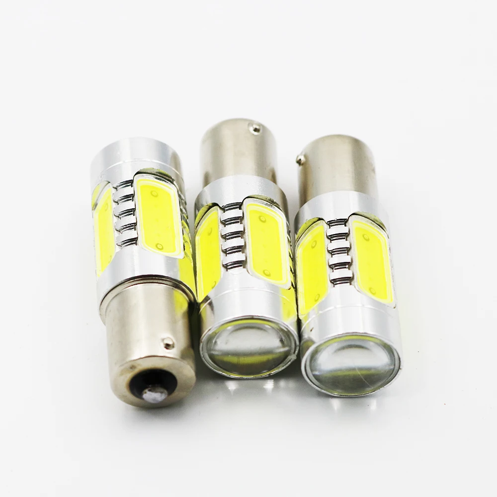 YSY 10 шт. BA15S COB 7 5 Вт Высокая мощность S25 P21W 1156 Автомобильные светодиодные лампы 12 В